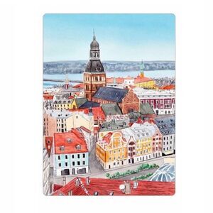 Riga Latvia Travel Art Magnet